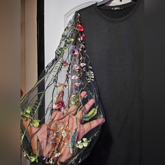 Shein Lace Embroidered Mini Dress - Picture 3 of 5